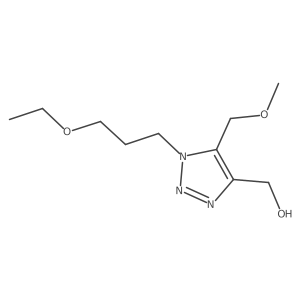 [1-(3-ethoxypropyl)-5-(methoxymethyl)-1H-1,2,3-triazol-4-yl]methanol结构式