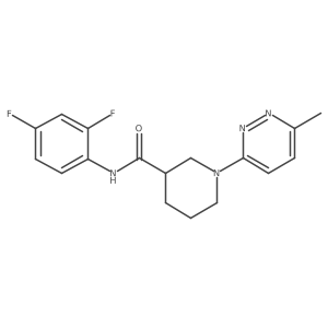 N-(2,4-difluorophenyl)-1-(6-methylpyridazin-3-yl)piperidine-3-carboxamide Structure