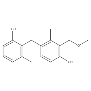 4-[(2-Hydroxy-6-methylphenyl)methyl]-2-(methoxymethyl)-3-methyl-phenol Structure