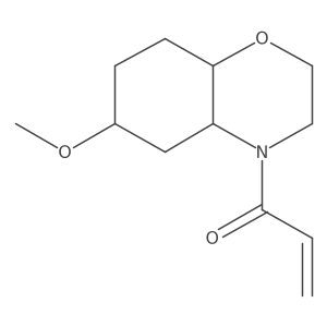 1-(6-Methoxy-octahydro-2h-1,4-benzoxazin-4-yl)prop-2-en-1-one结构式