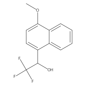 (1R)-2,2,2-trifluoro-1-(4-methoxynaphthalen-1-yl)ethan-1-ol结构式