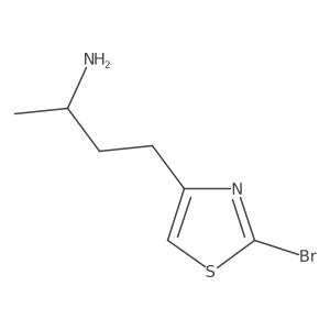 (2S)-4-(2-bromo-1,3-thiazol-4-yl)butan-2-amine Structure