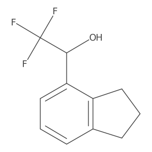 (1S)-1-(2,3-dihydro-1H-inden-4-yl)-2,2,2-trifluoroethan-1-ol Structure
