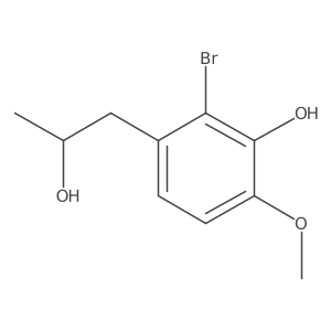 2-bromo-3-[(2S)-2-hydroxypropyl]-6-methoxyphenol结构式