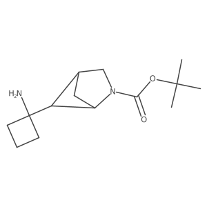 tert-butyl (1S,4R)-5-(1-aminocyclobutyl)-2-azabicyclo[2.1.1]hexane-2-carboxylate Structure