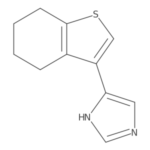 4-(4,5,6,7-tetrahydro-1-benzothiophen-3-yl)-1H-imidazole结构式