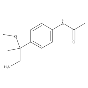N-[4-(1-amino-2-methoxypropan-2-yl)phenyl]acetamide Structure