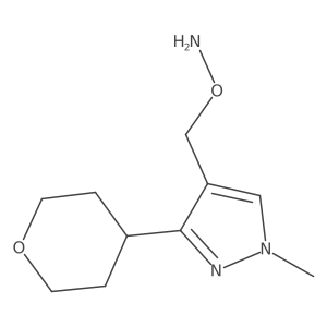 O-{[1-methyl-3-(oxan-4-yl)-1H-pyrazol-4-yl]methyl}hydroxylamine Structure
