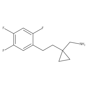 {1-[2-(2,4,5-Trifluorophenyl)ethyl]cyclopropyl}methanamine结构式