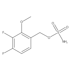 (3,4-Difluoro-2-methoxyphenyl)methyl sulfamate Structure