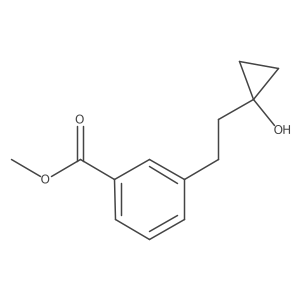 Methyl 3-[2-(1-hydroxycyclopropyl)ethyl]benzoate Structure