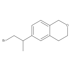 6-(1-bromopropan-2-yl)-3,4-dihydro-1H-2-benzopyran Structure