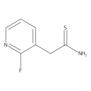 2-(2-Fluoropyridin-3-yl)ethanethioamide Structure