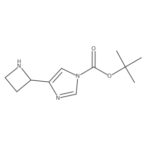 tert-butyl 4-(azetidin-2-yl)-1H-imidazole-1-carboxylate结构式