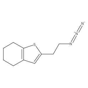 2-(2-Azidoethyl)-4,5,6,7-tetrahydro-1-benzothiophene结构式