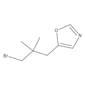 5-(3-Bromo-2,2-dimethylpropyl)-1,3-oxazole结构式