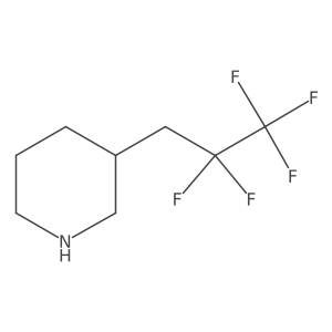 3-(2,2,3,3,3-Pentafluoropropyl)piperidine结构式