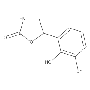 5-(3-Bromo-2-hydroxyphenyl)-1,3-oxazolidin-2-one结构式