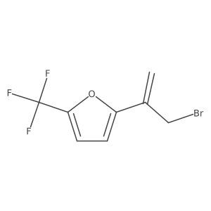 2-(3-Bromoprop-1-en-2-yl)-5-(trifluoromethyl)furan结构式