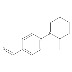 4-(2-Methylpiperidin-1-YL)benzaldehyde结构式