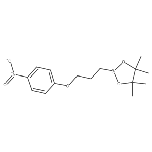4,4,5,5-Tetramethyl-2-[3-(4-nitrophenoxy)propyl]-1,3,2-dioxaborolane Structure