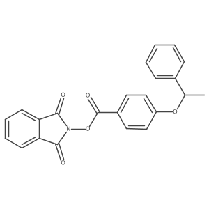 1,3-dioxo-2,3-dihydro-1H-isoindol-2-yl 4-(1-phenylethoxy)benzoate Structure