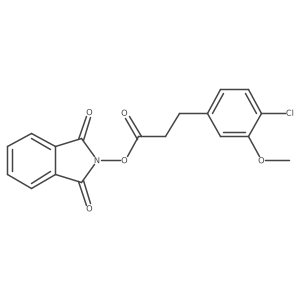 1,3-dioxo-2,3-dihydro-1H-isoindol-2-yl 3-(4-chloro-3-methoxyphenyl)propanoate Structure