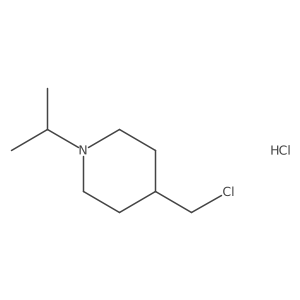 4-(Chloromethyl)-1-(propan-2-yl)piperidine hydrochloride Structure