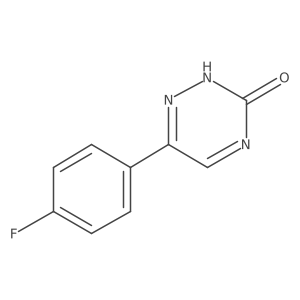 6-(4-Fluorophenyl)-1,2,4-triazin-3(2H)-one结构式