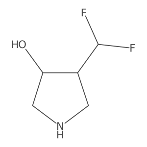 (3S,4R)-4-(difluoromethyl)pyrrolidin-3-ol Structure