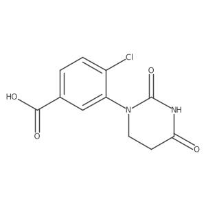 4-Chloro-3-(2,4-dioxotetrahydropyrimidin-1(2H)-yl)benzoic acid Structure