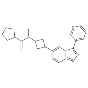 N-methyl-N-{1-[3-(pyridin-3-yl)-[1,2,4]triazolo[4,3-b]pyridazin-6-yl]azetidin-3-yl}cyclopentanecarboxamide Structure