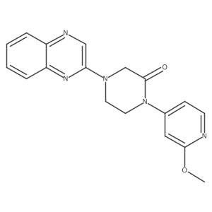 1-(2-Methoxypyridin-4-yl)-4-(quinoxalin-2-yl)piperazin-2-one Structure