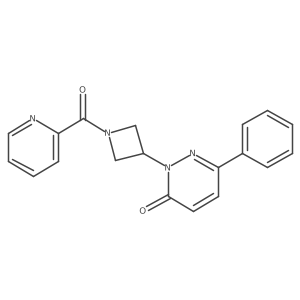 6-Phenyl-2-[1-(pyridine-2-carbonyl)azetidin-3-yl]pyridazin-3-one Structure