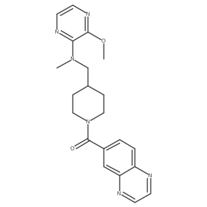 3-methoxy-N-methyl-N-{[1-(quinoxaline-6-carbonyl)piperidin-4-yl]methyl}pyrazin-2-amine Structure