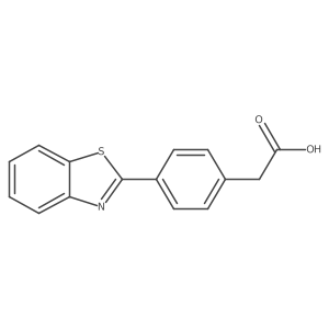 2-[4-(1,3-Benzothiazol-2-yl)phenyl]acetic acid结构式