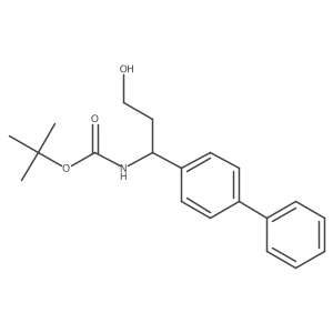 tert-butyl N-[3-hydroxy-1-(4-phenylphenyl)propyl]carbamate结构式