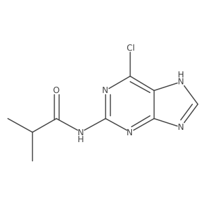N-(6-Chloro-9H-purin-2-yl)isobutyramide Structure