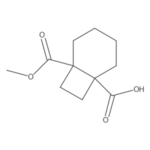 6-(Methoxycarbonyl)bicyclo[4.2.0]octane-1-carboxylic acid Structure
