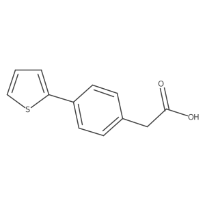 2-[4-(Thiophen-2-yl)phenyl]acetic acid Structure