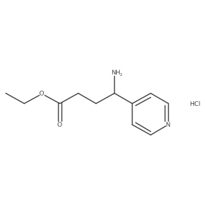 4-Amino-4-pyridin-4-yl-butyric acid ethyl ester HCl结构式