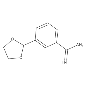 3-(1,3-Dioxolan-2-yl)benzene-1-carboximidamide Structure