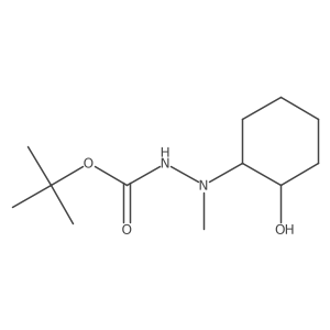 1,1-Dimethylethyl 2-[(1R,2S)-2-hydroxycyclohexyl]-2-methylhydrazinecarboxylate Structure