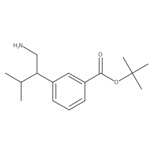 Tert-butyl 3-(1-amino-3-methylbutan-2-yl)benzoate Structure