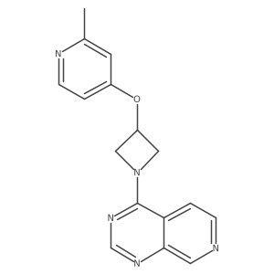 2-Methyl-4-[(1-{pyrido[3,4-d]pyrimidin-4-yl}azetidin-3-yl)oxy]pyridine Structure