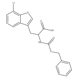 (2S)-2-{[(benzyloxy)carbonyl]amino}-3-(7-chloro-1-benzothiophen-3-yl)propanoic acid Structure