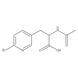3-(6-Bromopyridin-3-yl)-2-acetamidopropanoic acid Structure