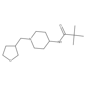 2,2-dimethyl-N-{1-[(oxolan-3-yl)methyl]piperidin-4-yl}propanamide Structure