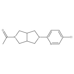1-[5-(5-Chloropyridin-2-yl)-octahydropyrrolo[3,4-c]pyrrol-2-yl]ethan-1-one结构式