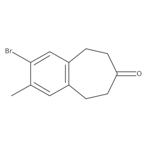 2-Bromo-3-methyl-5,6,8,9-tetrahydro-7H-benzo[7]annulen-7-one Structure